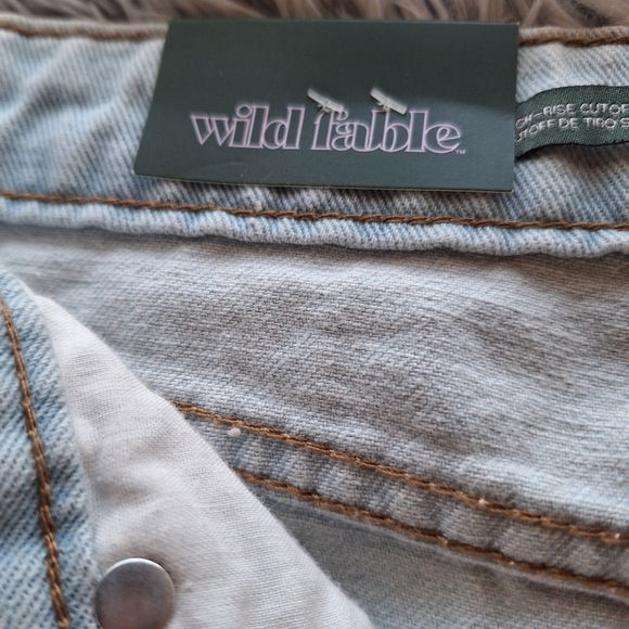 Wild Fable 2.5"Inseam Denim Shorts Plus Sz16 5 Pocket Style Short Shorts NWT - Picture 3 of 7